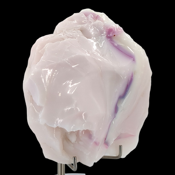 Milk Glass Pink Swirled Art Glass Cullet Slag Glass #4XL63 - Picture 3 of 6